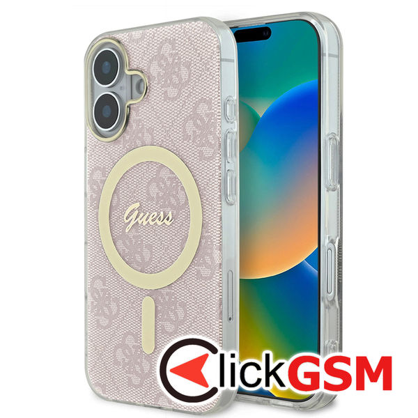 Guess - IML 4G MagSafe (GUHMP16SH4STP) - iPhone 16 - Pink