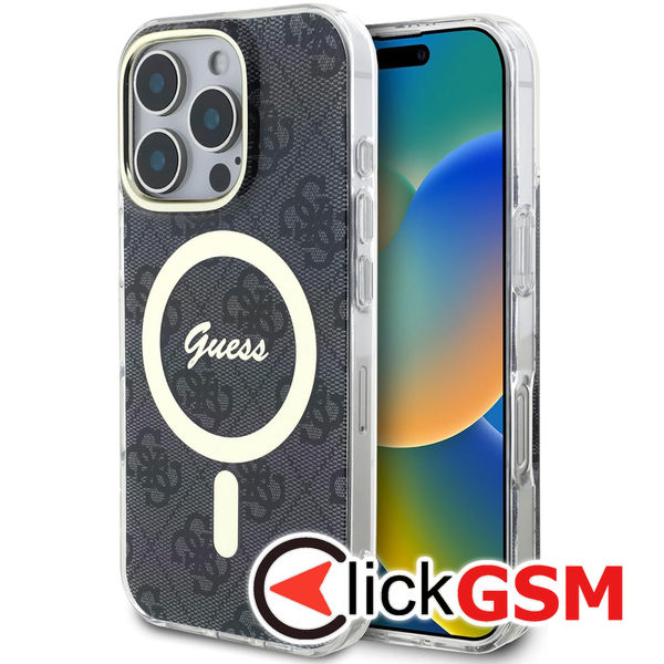 Guess - IML 4G MagSafe (GUHMP16LH4STK) - iPhone 16 Pro - Black