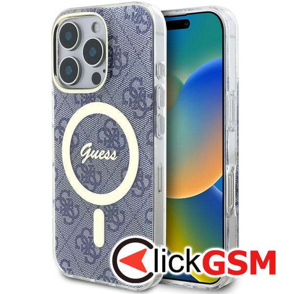 Guess - IML 4G MagSafe (GUHMP16XH4STB) - iPhone 16 Pro Max - Blue