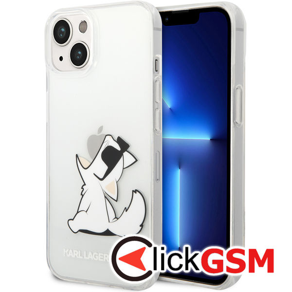 Karl Lagerfeld - Hardcase Transparent (KLHCP14MCFNRC) - iPhone 14 Plus / iPhone 15 Plus - Choupette Fun
