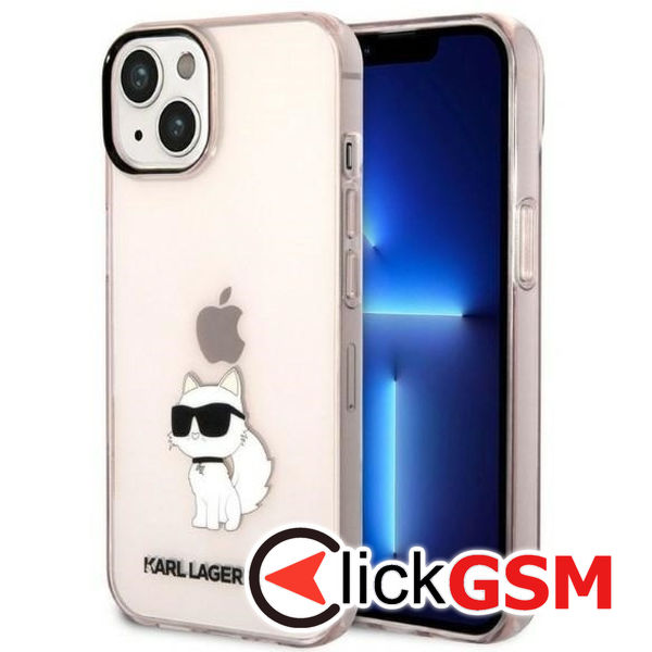 Karl Lagerfeld - Hardcase (KLHCP14MHNCHTCP) - iPhone 14 Plus - Pink Ikonik Choupette