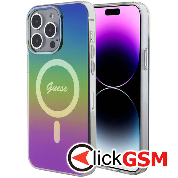 Guess - IML Iridescent MagSafe (GUHMP15LHITSK) - iPhone 15 Pro - Rainbow
