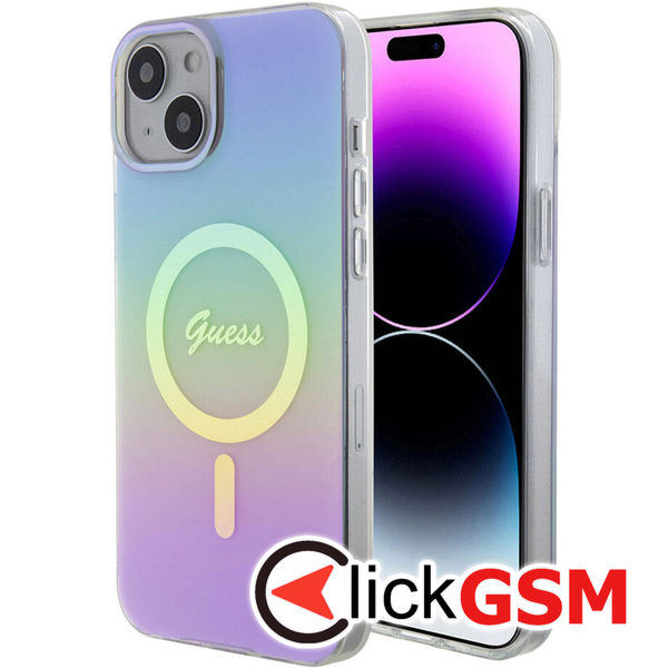 Guess - IML Iridescent MagSafe (GUHMP15SHITSU) - iPhone 15 - Purple