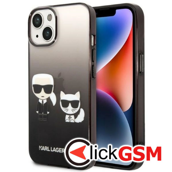 Karl Lagerfeld - Hardcase (KLHCP14MTGKCK) - iPhone 14 Plus - Gradient Ikonik Karl&Choupette