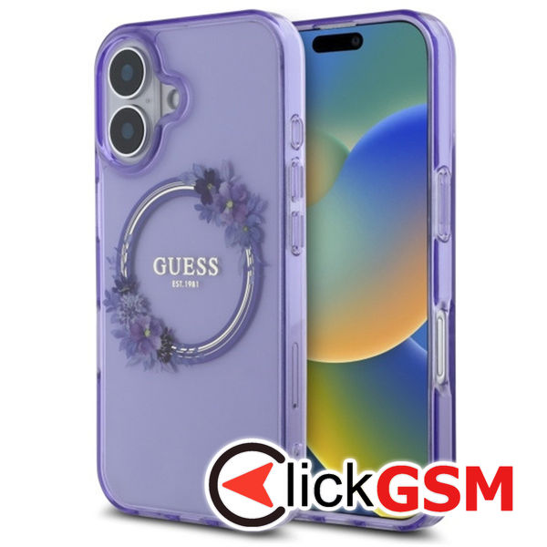 Guess - IML Flowers Wreath MagSafe (GUHMP16SHFWFCU) - iPhone