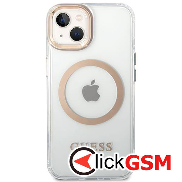 Guess - Metal Outline MagSafe (GUHMP15MHTRMD) - iPhone 15 Plus - Gold