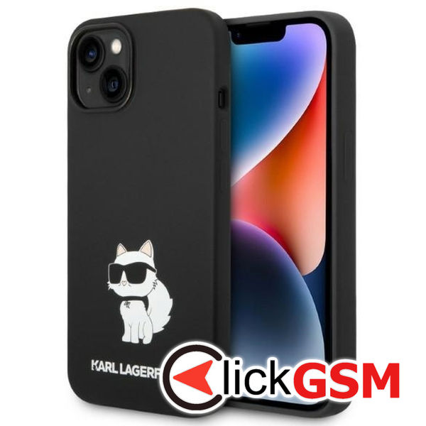Karl Lagerfeld - Silicone MagSafe (KLHMP14MSNCHBCK) - iPhone 14 Plus - Choupette