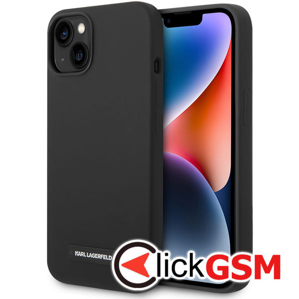 Karl Lagerfeld - Silicone MagSafe (KLHMP14MSLMP1K) - iPhone 14 Plus - Plaque