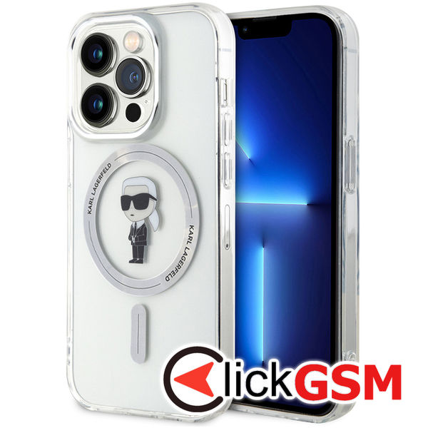 Karl Lagerfeld - IML MagSafe (KLHMP15LHFCKNOT) - iPhone 15 Pro - Transparent Ikonik