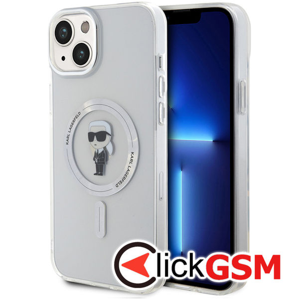 Karl Lagerfeld - IML MagSafe (KLHMP15MHFCKNOT) - iPhone 15 Plus - Transparent Ikonik