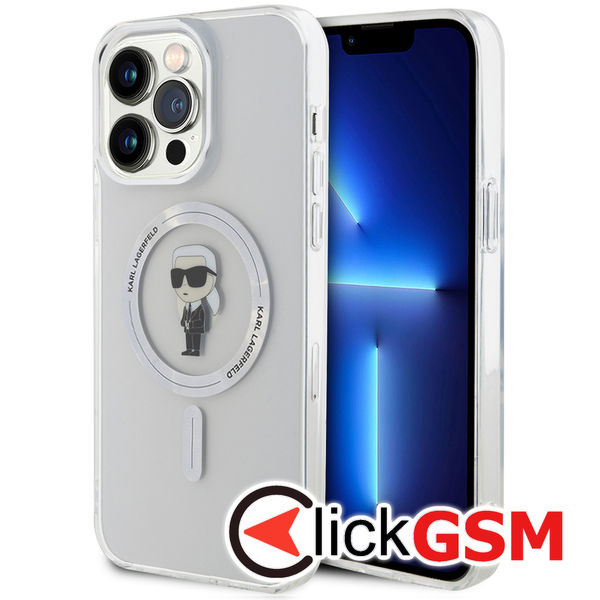 Karl Lagerfeld - IML MagSafe (KLHMP15XHFCKNOT) - iPhone 15 Pro Max - Transparent Ikonik