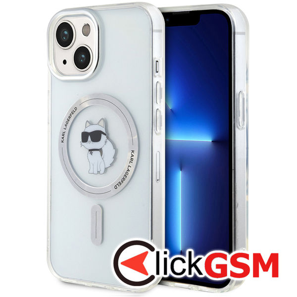Karl Lagerfeld - IML MagSafe (KLHMP14SHFCCNOT) - iPhone 14 - Transparent Choupette