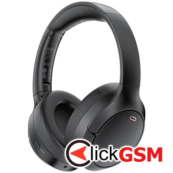 Acefast - Wireless Headset (H6) - Type-C, Bluetooth 5.3, Active Noise Reduction, IPX4, 500mAh, Hi-Fi Sound - Black