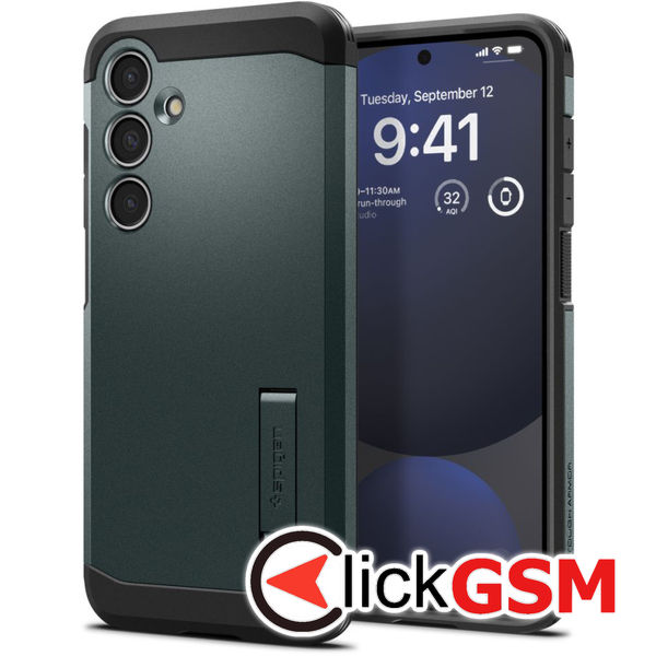Spigen - Tough Armor - Samsung Galaxy S24 FE - Abyss Green