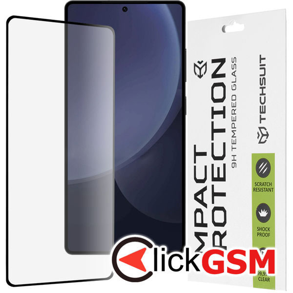 Techsuit - 111D Full Cover / Full Glue Glass - Samsung Galaxy S25 Ultra - Black