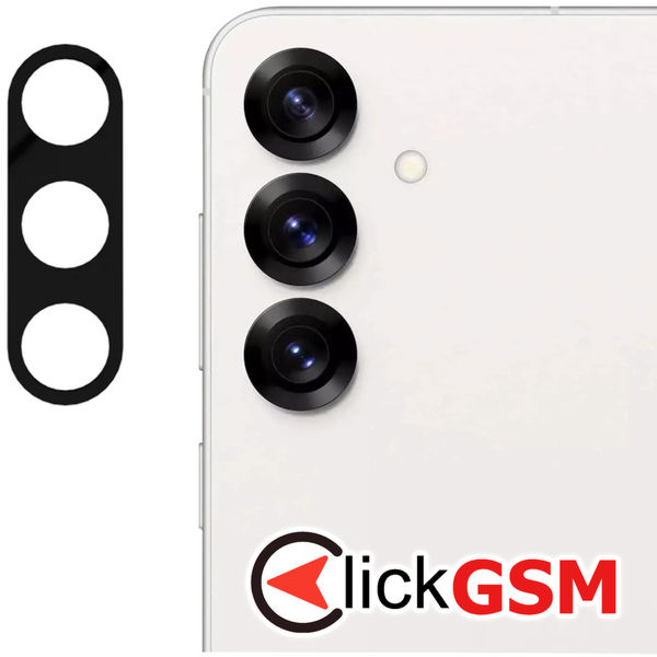 Techsuit - Full Camera Glass - Samsung Galaxy S25 - Black