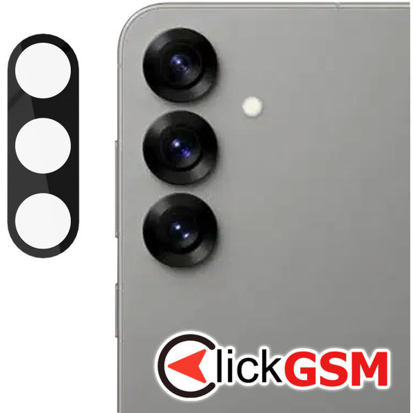 Techsuit - Full Camera Glass - Samsung Galaxy S25 Plus - Black