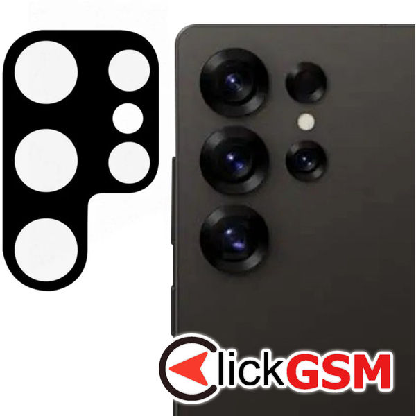 Techsuit - Full Camera Glass - Samsung Galaxy S25 Ultra - Black