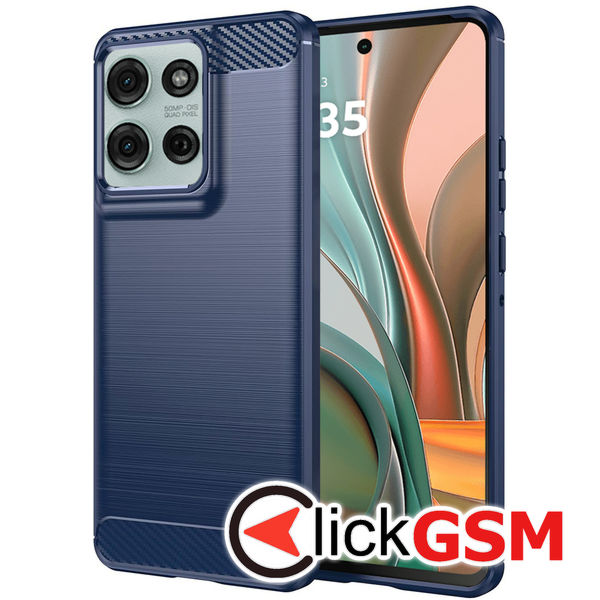 Techsuit - Carbon Silicone - Motorola Moto G75 - Blue