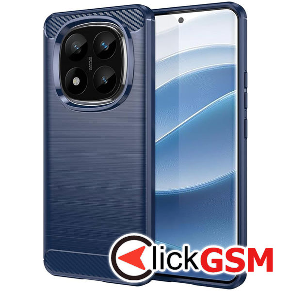 Techsuit - Carbon Silicone - Xiaomi Redmi Note 14 Pro+ - Blue