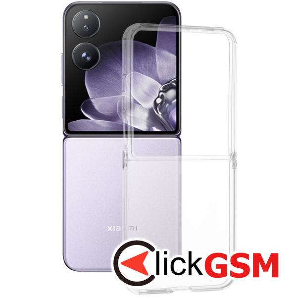 Techsuit - Clear Silicone - Xiaomi Mix Flip - Transparent