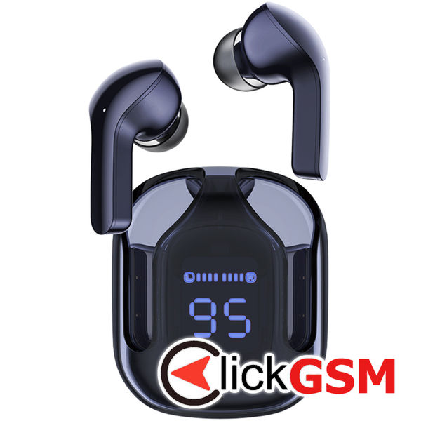 Acefast - Wireless Earbuds (T6) - USB-C, IPX4, Bluetooth 5.3, ENC, Fast Charging, LED Digital Display, 500mAh - Sapphire Blue