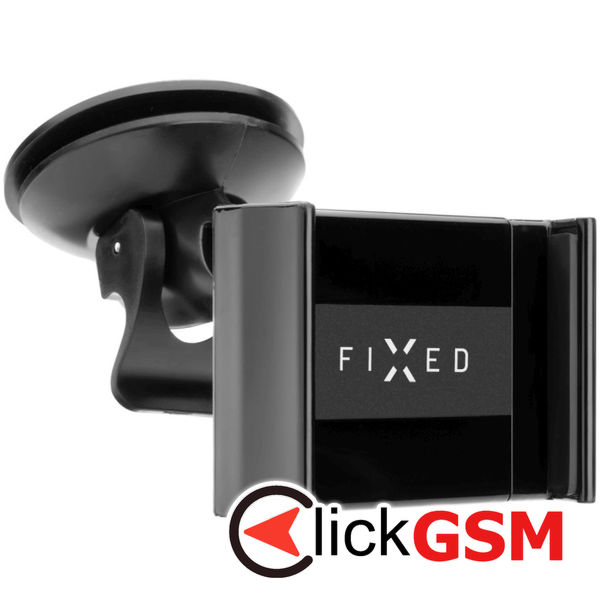 Fixed - Car Holder (FIXH-FIX3) - for Dashboard and Windshield with Adhesive Suction Cup, 6-9cm  - Black