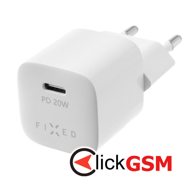 Fixed - Mini Wall Charger (FIXC20M-C-WH) - Type-C, Power Delivery 3.0, 20W - White