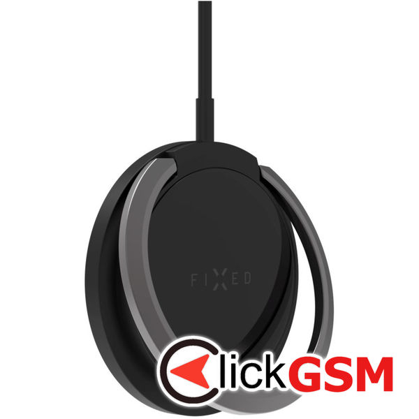 Fixed - Magnetic Wireless Charger (FIXMPAD2-BK) - with Ring Holder, Universal, MagSafe, 15W, USB-C Cable, 1.2m - Black
