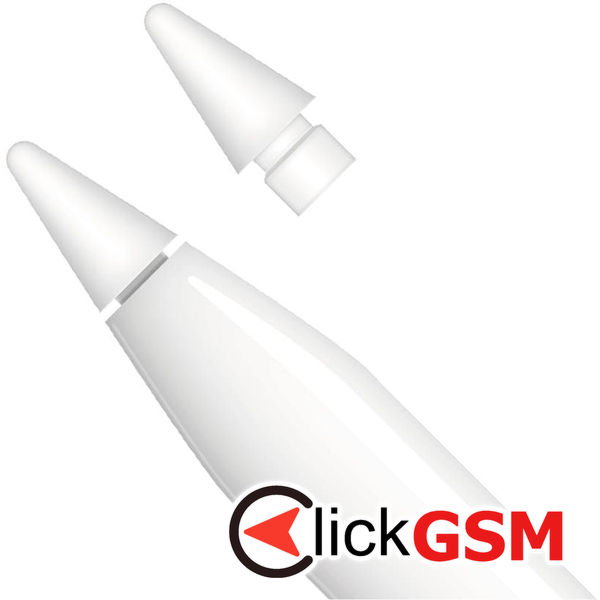 Fixed - (2 pack) Stylus Replacement Tips (FIXPET-WH) - Compatible with Apple Pencil 1/2 - White