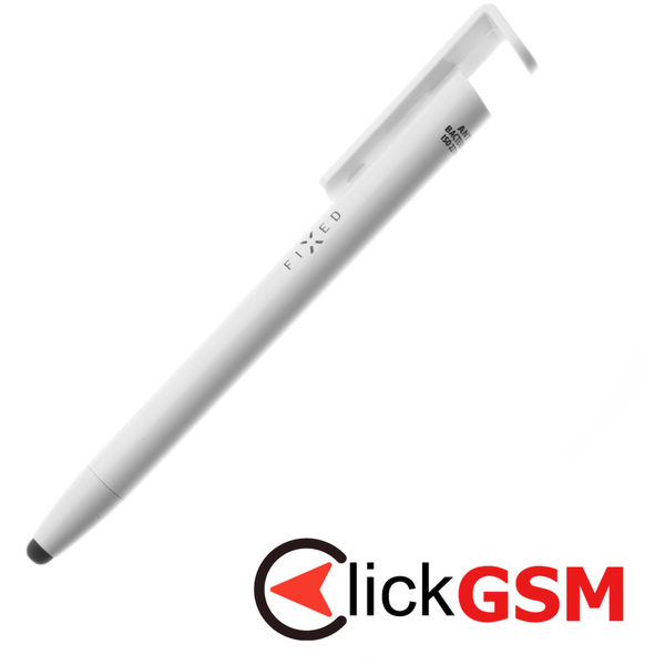 Fixed - Stylus Pen (FIXPEN-WH) - for Phones and Tablets, 3 in 1, Compact Size - White