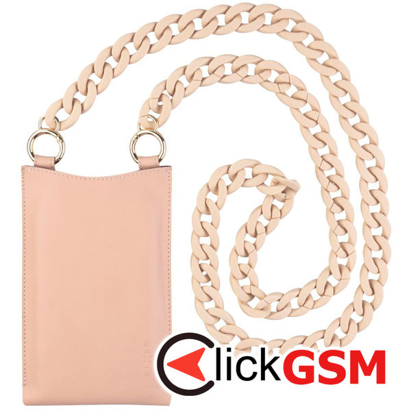 Fixed - Universal Shoulder Bag Venezia Leather (FIXVEN-PPI) - for Mobile Phones 7 - Pink