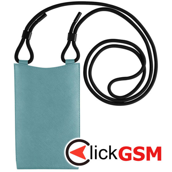 Fixed - Universal Shoulder Bag Verona (FIXVER-LGTU) - for Mobile Phones 7 - Light Turquoise