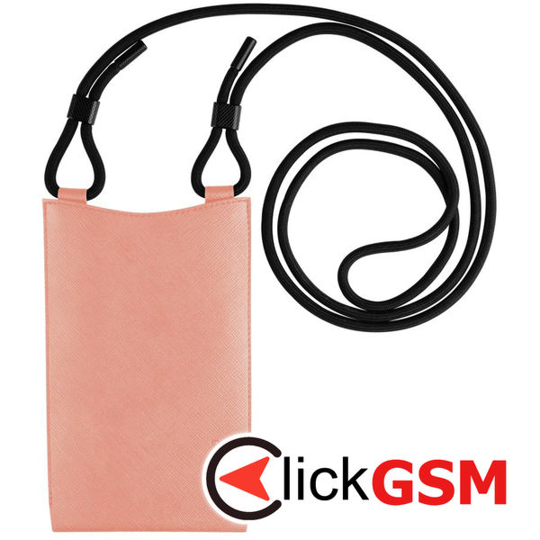 Fixed - Universal Shoulder Bag Verona (FIXVER-PEA) - for Mobile Phones 7 - Peach