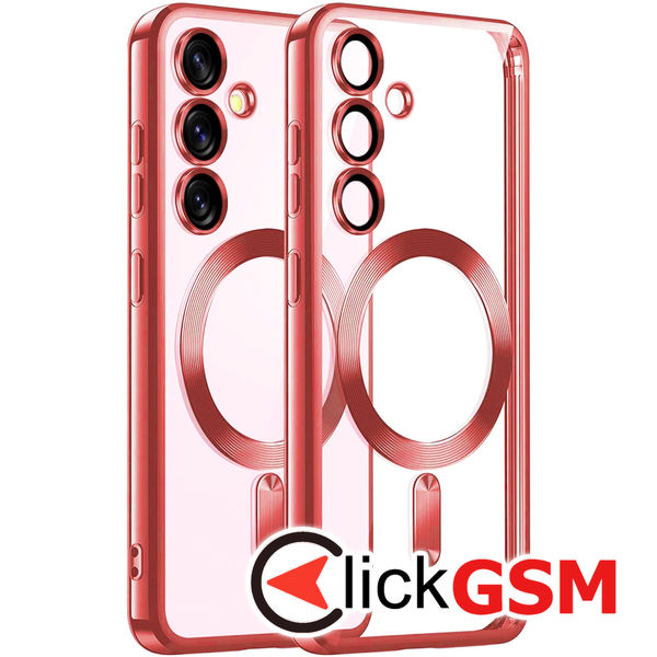 Techsuit - Luxury Crystal MagSafe - Samsung Galaxy S25 - Red