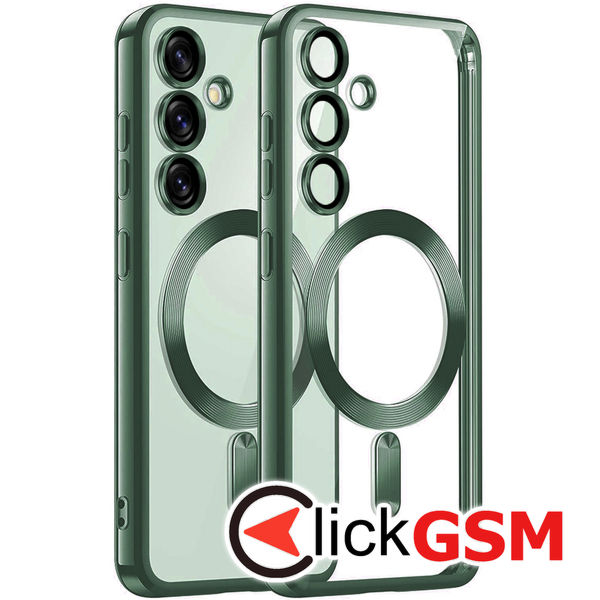 Techsuit - Luxury Crystal MagSafe - Samsung Galaxy S25 Plus - Deep Green