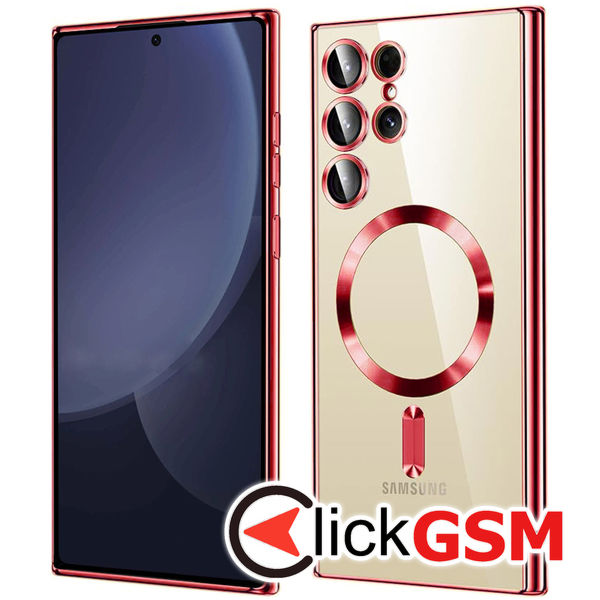 Techsuit - Luxury Crystal MagSafe - Samsung Galaxy S25 Ultra - Red