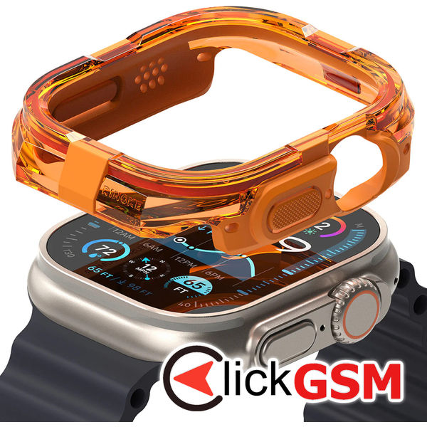 Ringke - Fusion Bumper - Apple Watch Ultra / Ultra 2 - Neon Orange