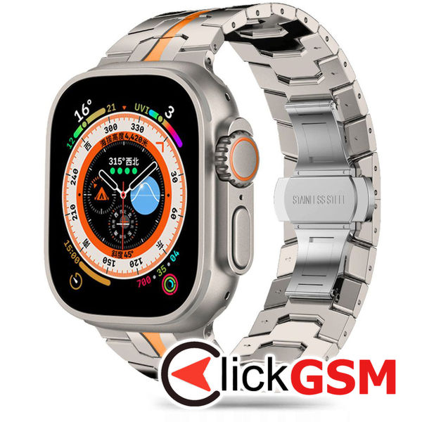 Techsuit - Watchband (W063) - Huawei Watch GT 2 (46mm)/GT 2 Pro/GT 3 Pro (46mm)/Ultimate, Xiaomi Watch S1 - Titanium Orange