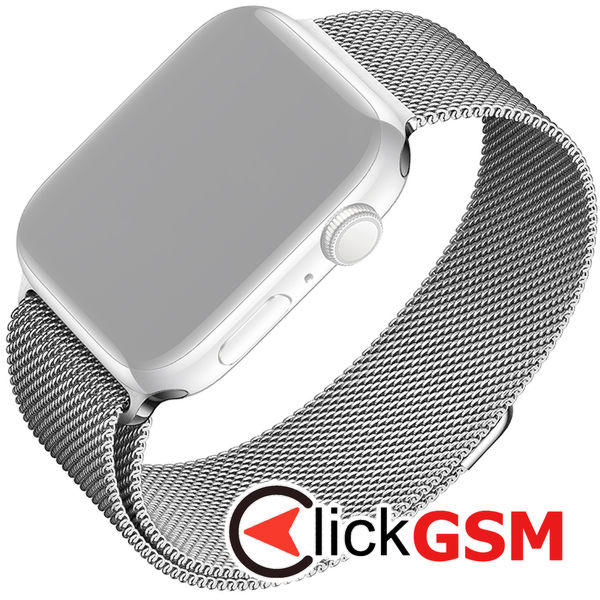 Fixed - Mesh Strap 32mm - Apple Watch 1/2/3/4/5/6/7/8/9/10/SE/SE 2 (38/40/41/42mm) - Silver
