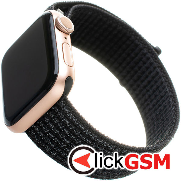 Fixed - Nylon Strap 35mm - Apple Watch 1/2/3/4/5/6/7/8/9/10/SE/SE 2/Ultra/Ultra 2 (42/44/45/46/49mm) - Reflective Black