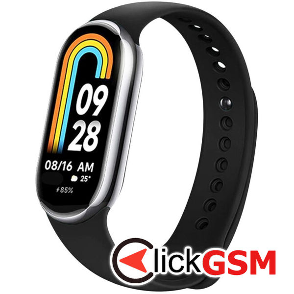 Fixed - Silicone Strap - Xiaomi Mi Band 8 / 8 NFC / 9 / 9 NFC - Black