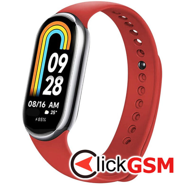 Fixed - Silicone Strap - Xiaomi Mi Band 8 / 8 NFC / 9 / 9 NFC - Red