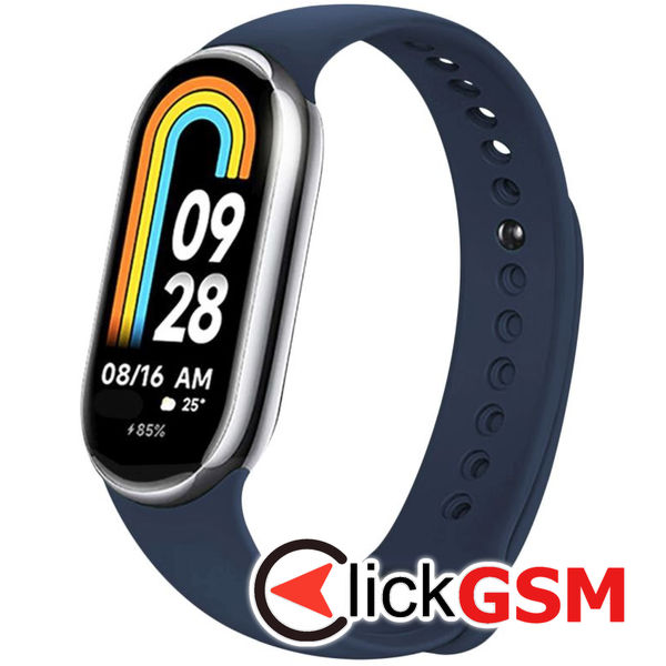 Fixed - Silicone Strap - Xiaomi Mi Band 8 / 8 NFC / 9 / 9 NFC - Blue