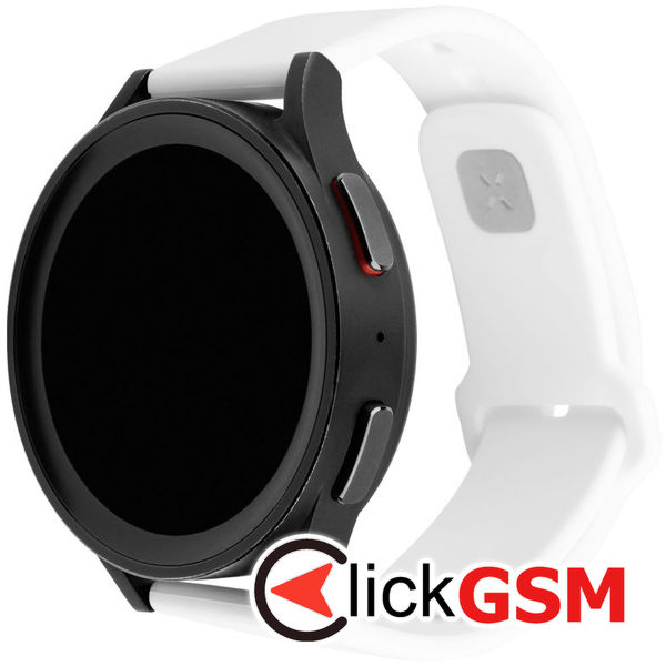 Fixed - Silicone Sporty Strap Set 20mm - Samsung Galaxy Watch 4/5/Active 2, Huawei Watch GT 3 (42mm)/GT 3 Pro (43mm) - White