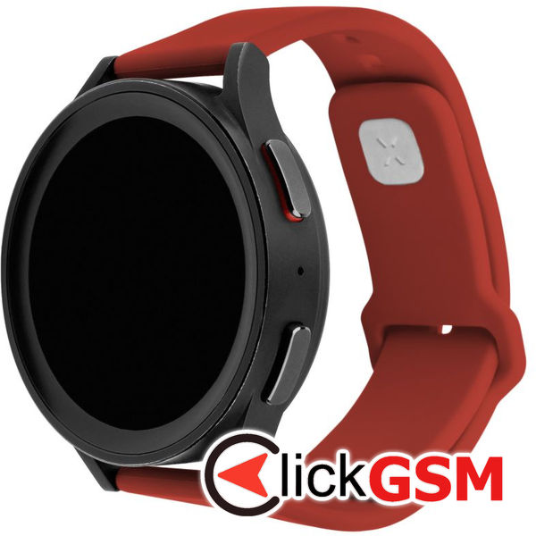 Fixed - Silicone Sporty Strap Set 20mm - Samsung Galaxy Watch 4/5/Active 2, Huawei Watch GT 3 (42mm)/GT 3 Pro (43mm) - Red