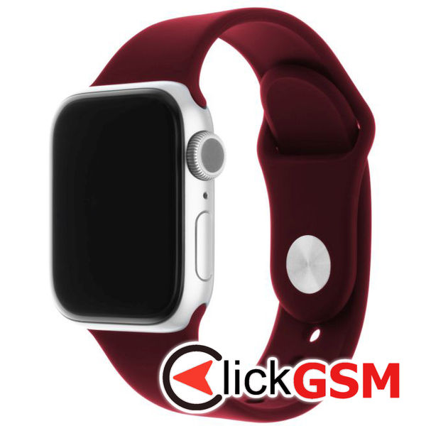 Fixed - Silicone Sporty Strap Set 35mm - Apple Watch 1/2/3/4/5/6/7/8/9/10/SE/SE 2/Ultra/Ultra 2 (42/44/45/46/49mm) - Burgundy