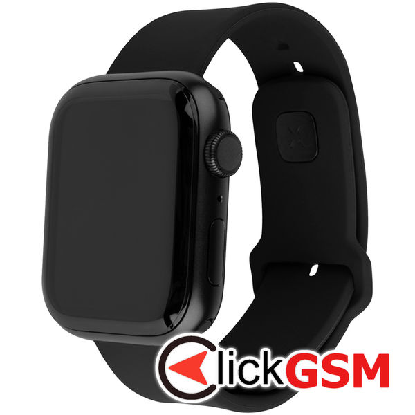 Fixed - Silicone Sporty Strap Set 32mm - Apple Watch 1/2/3/4/5/6/7/8/9/10/SE/SE 2 (38/40/41/42mm) - Black
