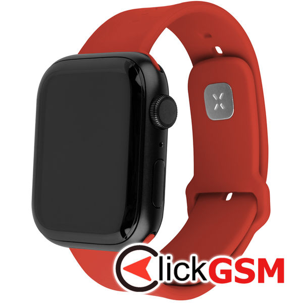 Fixed - Silicone Sporty Strap Set 32mm - Apple Watch 1/2/3/4/5/6/7/8/9/10/SE/SE 2 (38/40/41/42mm) - Red