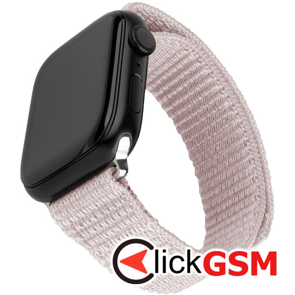 Fixed - Nylon Sporty Strap 35mm - Apple Watch 1/2/3/4/5/6/7/8/9/10/SE/SE 2/Ultra/Ultra 2 (42/44/45/46/49mm) - Rose Gold